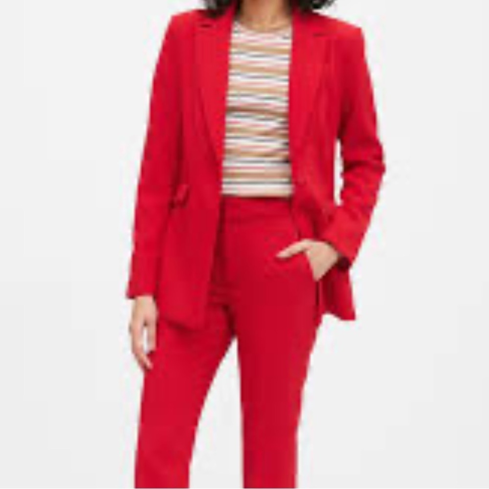 Banana Republic Red blazer Jacket career classy 2